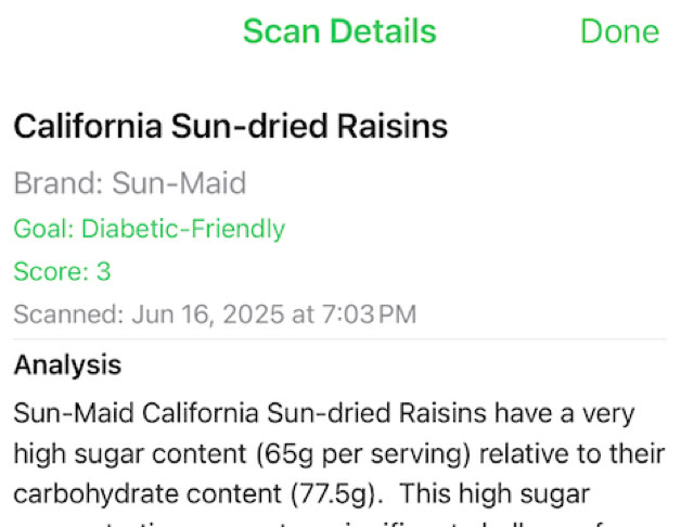 Shows consumption ot nuetrients